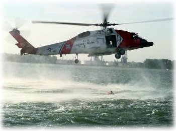 Water rescue helicopter